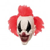 Horror Clown masker  met Punk haar