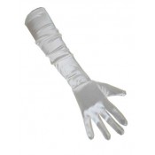 Lange handschoenen wit satijn