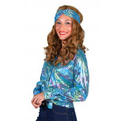 Dames Discoblouse Turquoise