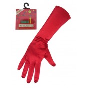 Lange handschoenen rood