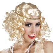 Flapper Pruik Blond met Haarband