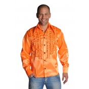 Oranje blouse luxe