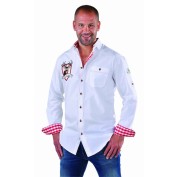Tiroler blouse wit luxe